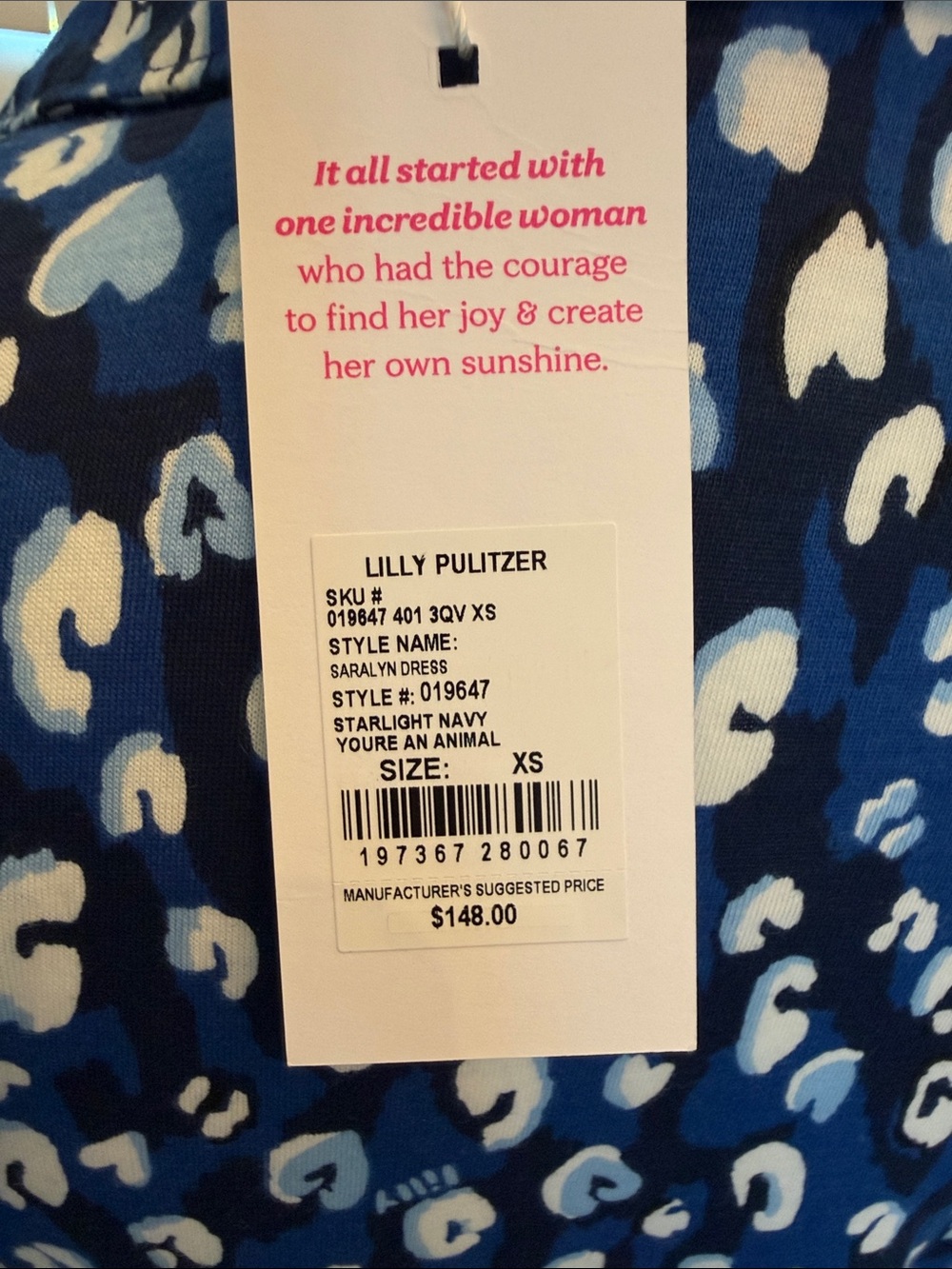 Lilly Pulitzer Saralyn Dress -Blue - Picture 5 of 6